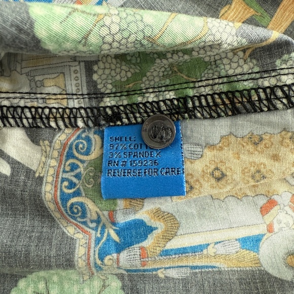 J MCLAUGHLIN LOIS SHIRT POPLIN PALACE STRETCH COTTON ELEPHANT ASIAN MOTIF S - Picture 9 of 11